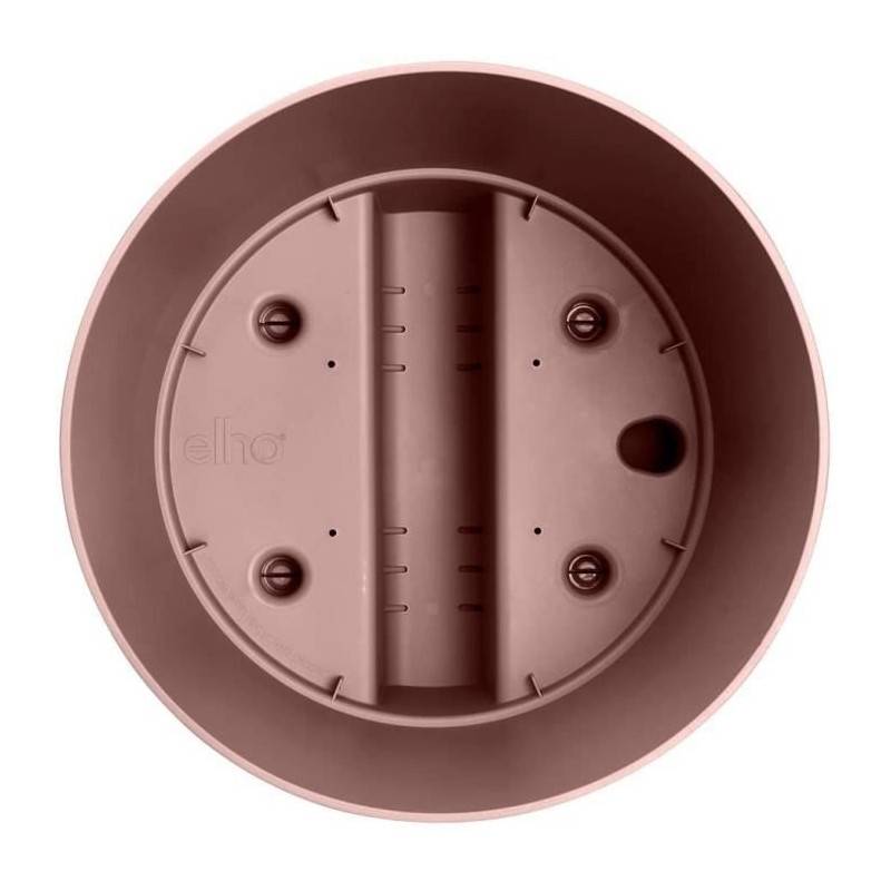 Elho - Pot De Fleurs Rond Greensense Aqua Care - Plastique Réservoir - Avec Roulettes - ø35 - Brun Argile - Imagen 4