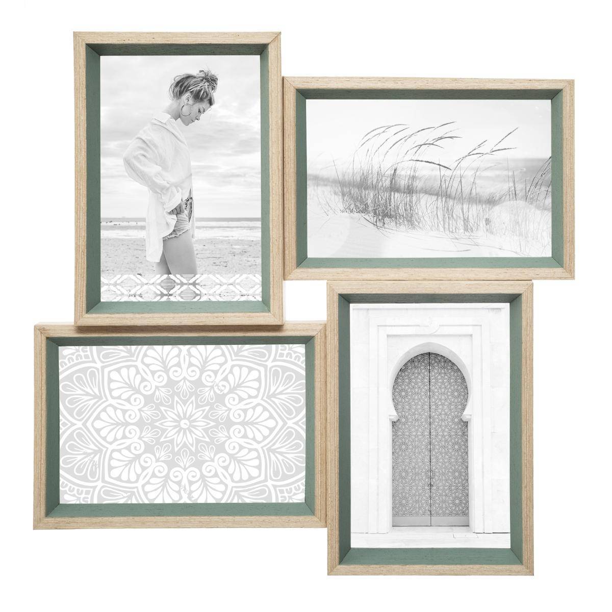 Atmosphera - Pêle-mêle "Moly" bois 4 photos - Atmosphera Créateur d'intérieur - Imagen 1