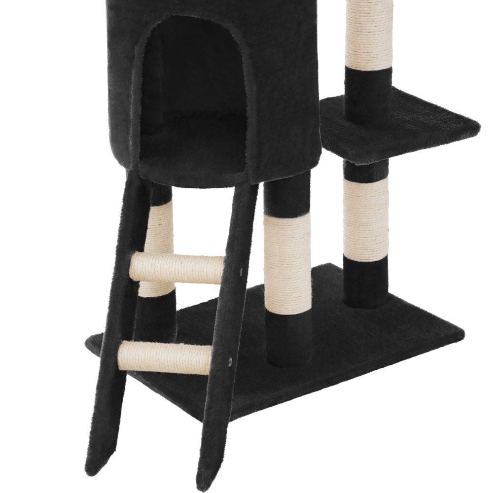 Helloshop26 - Arbre à chat 142 cm noir - Image 3