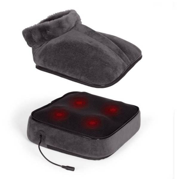 Livoo - Masseur shiatsu 2 en 1 - LIVOO - DOS204 - Pieds et dos - 24 tetes - 3 vitesses - Avec ou sans chaleur - Gris - Image 2