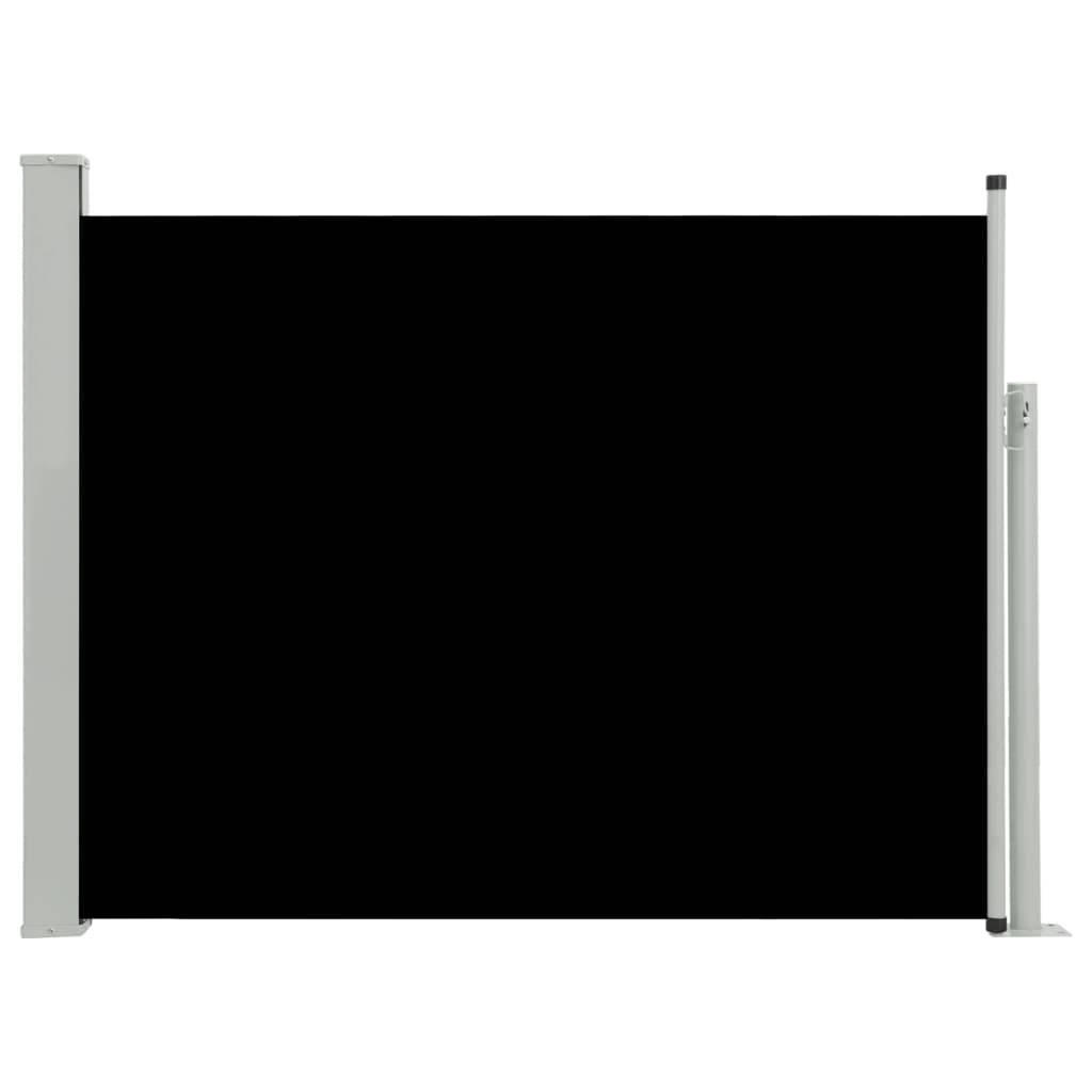 Helloshop26 - Auvent latéral rétractable de patio 140 x 500 cm noir - Imagen 1