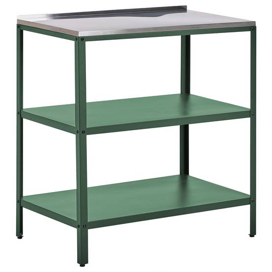 Beliani - Cuisine de jardin Acier Vert VILAMA - 90x80x50- Beliani - Image 7