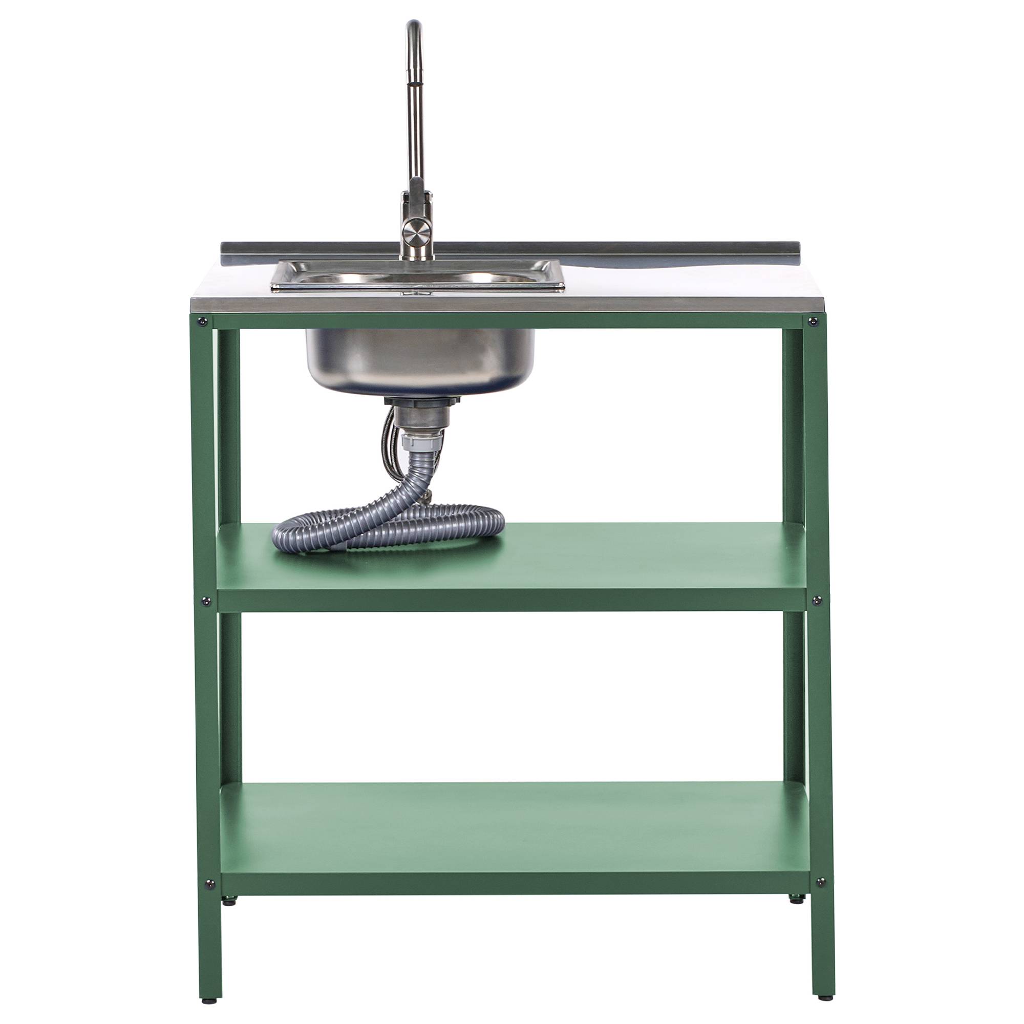 Beliani - Cuisine de jardin Acier Vert VILAMA - 90x80x50- Beliani - Image 5