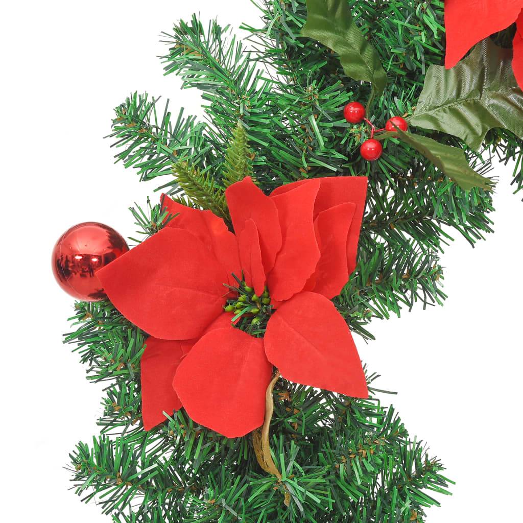 Vidaxl - Couronne de Noël avec lumières LED vert 60 cm PVC vidaXL 321517 - Image 3