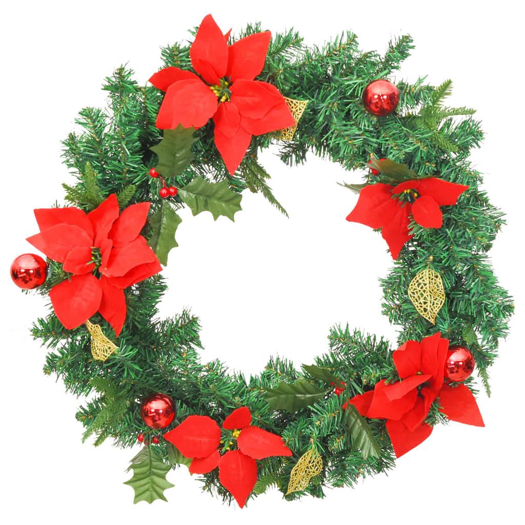 Vidaxl - Couronne de Noël avec lumières LED vert 60 cm PVC vidaXL 321517 - Image 6