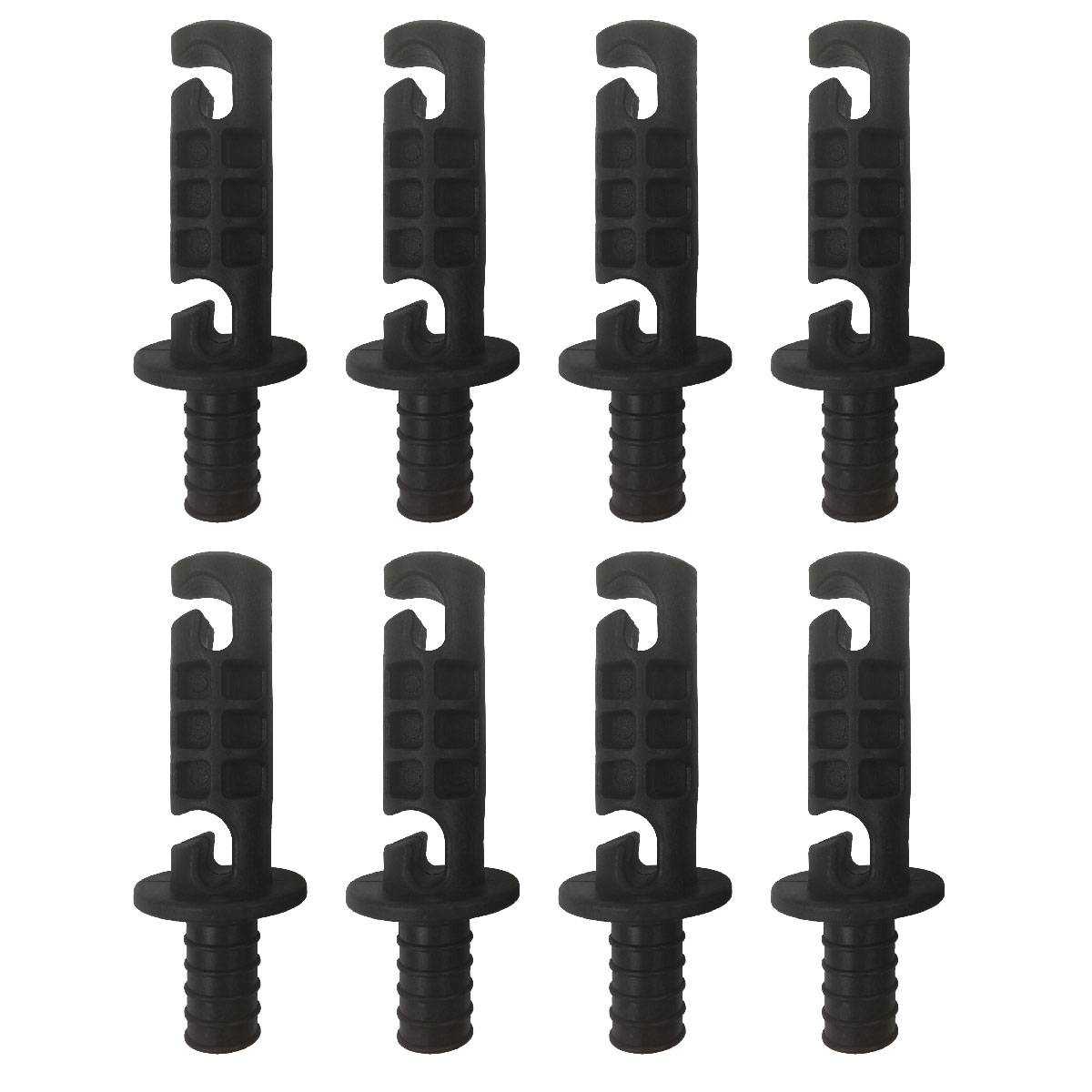 Kangui - Lot de 8 capuchons de maintien universels pour filet de trampoline Ø25 mm Kangui
