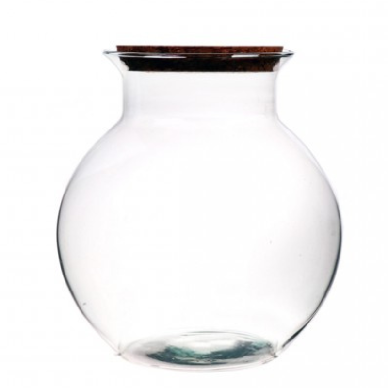 Naturalys - Terrarium en Verre bouchon liège Bose Tulip 19x20 - Naturalys