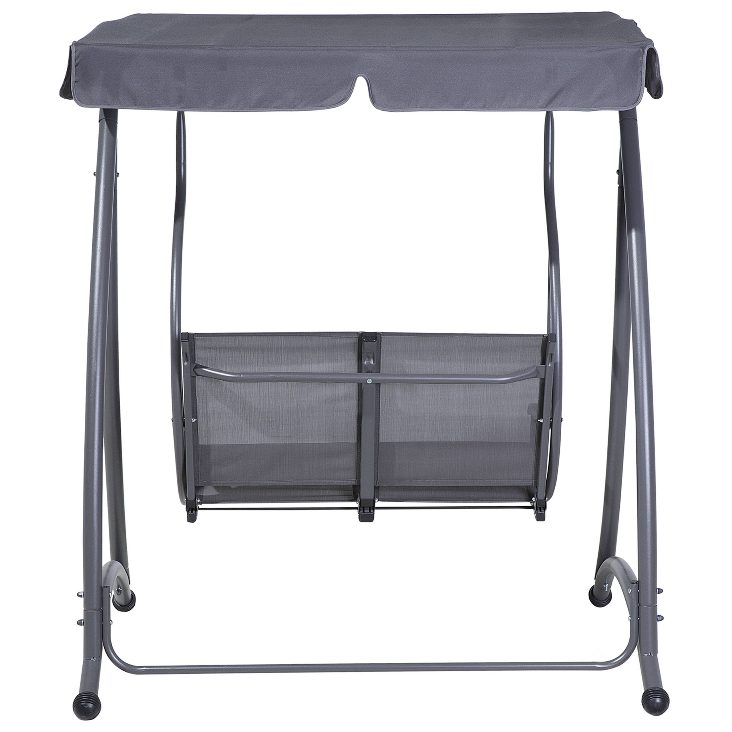 Beliani - Balançoire Tissu Gris TESERO - Beliani - Imagen 6