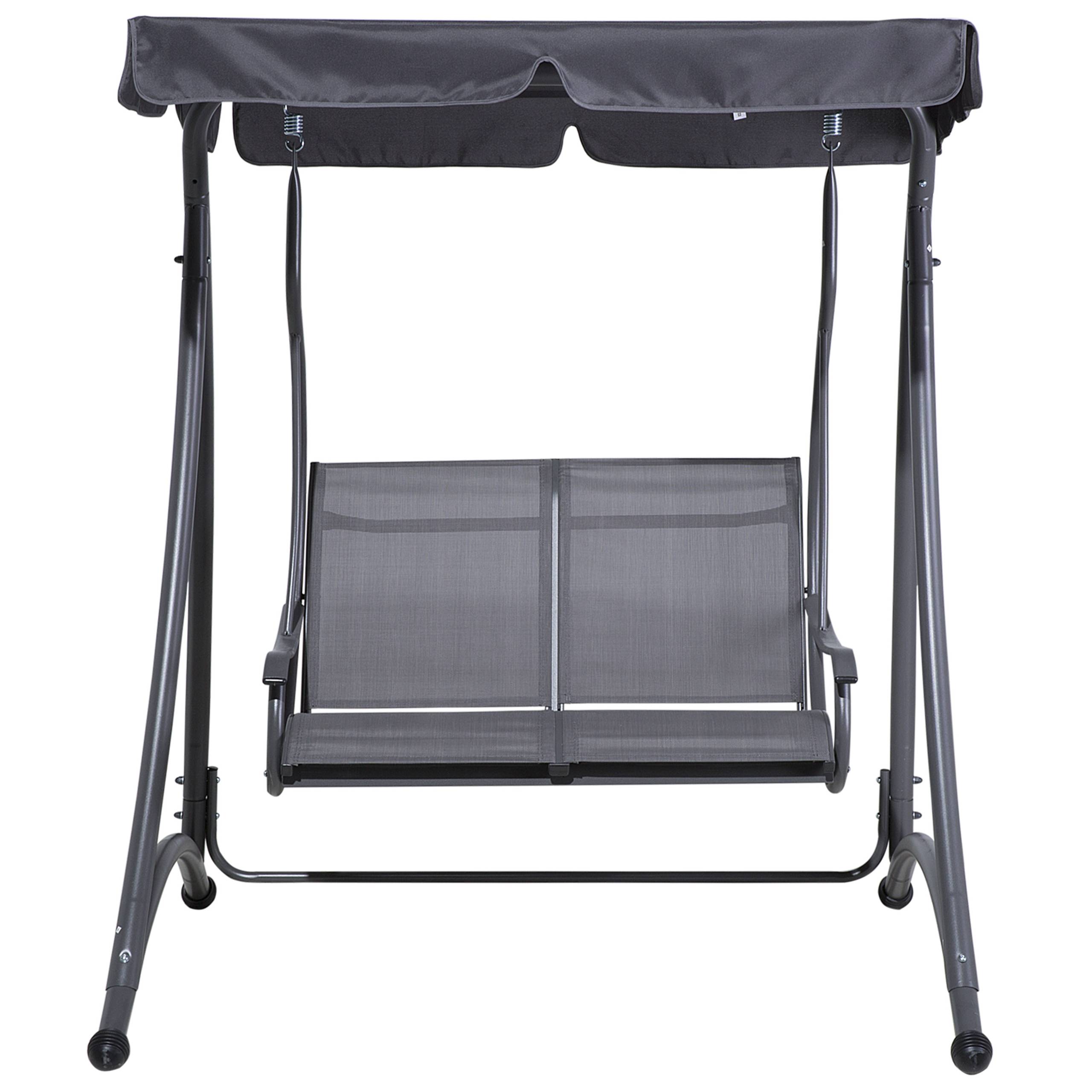 Beliani - Balançoire Tissu Gris TESERO - Beliani - Imagen 4