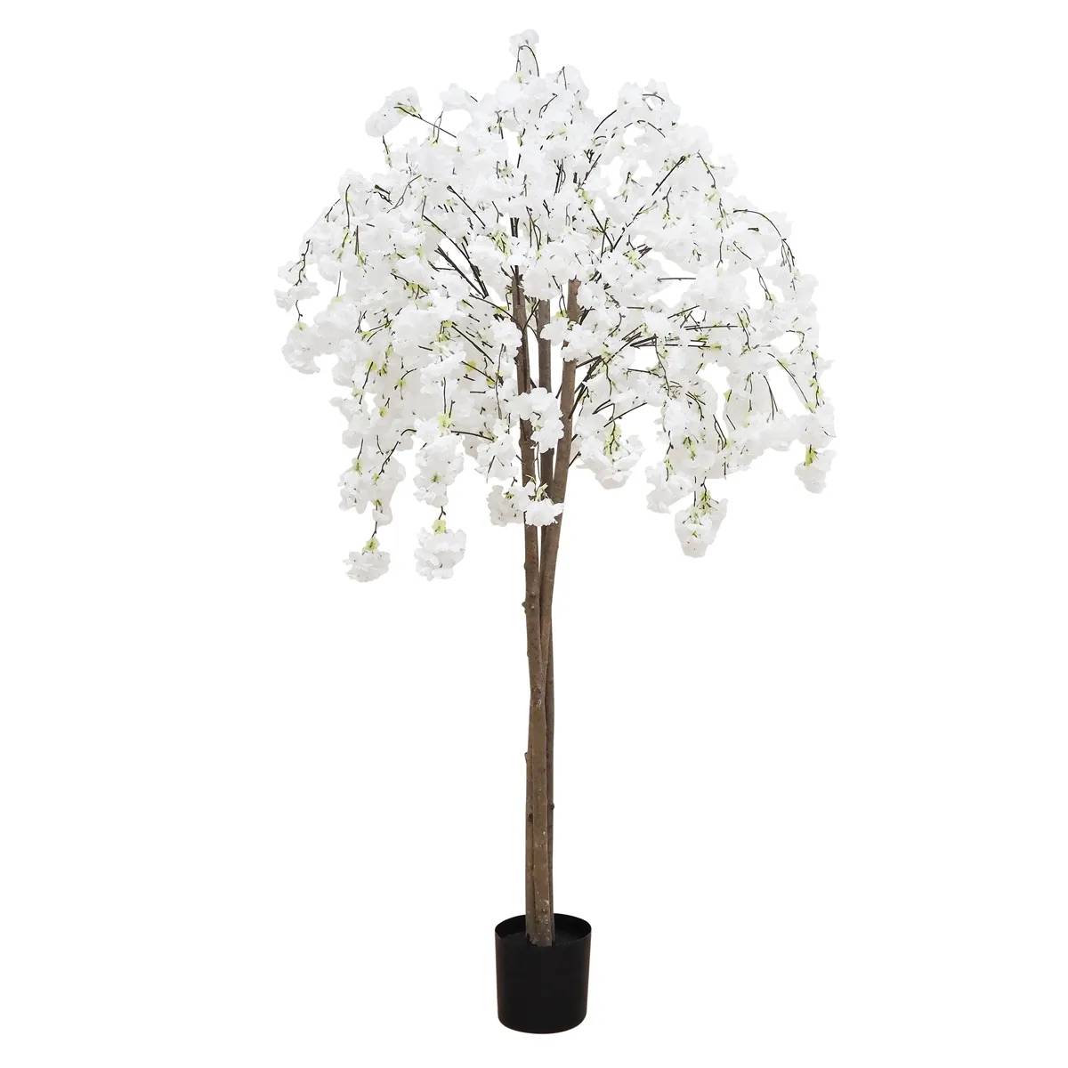 Cerisier artificiel retombant blanc 180cm - Image 1