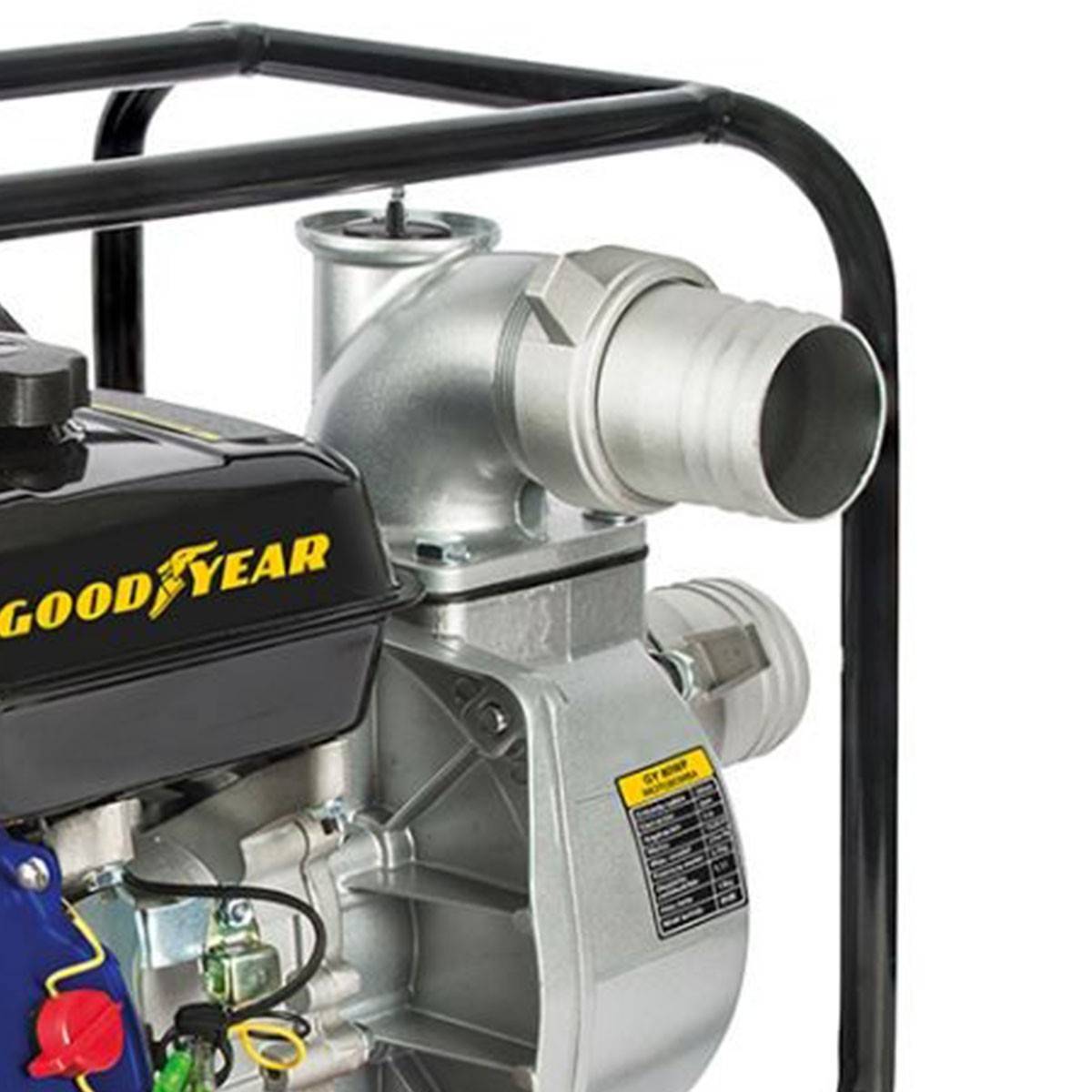 Pompe à eau 6.5CV Essence 4T OHV 196Cm3 Motopompe thermique 54m3/h Raccords 75mm Inondations Caves Piscines GOODYEAR - Imagen 3