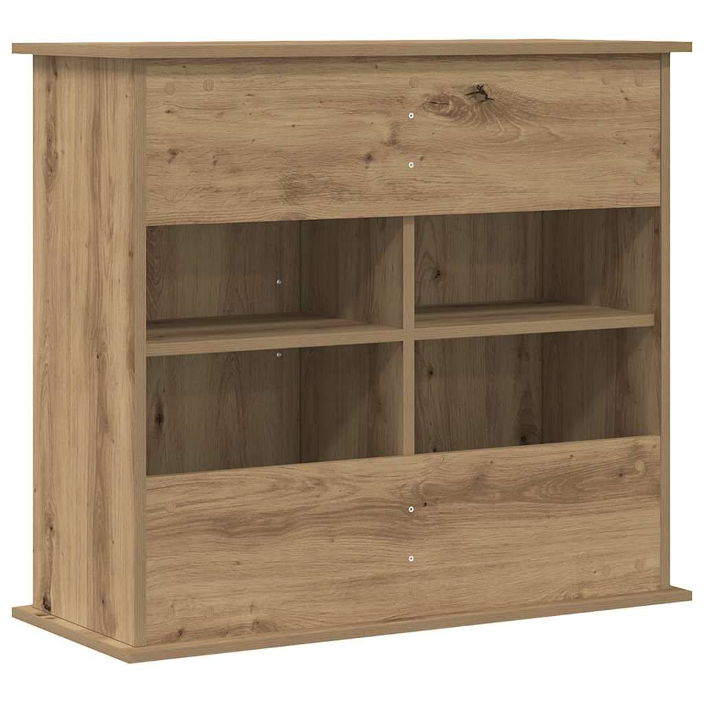 Meuble Aquarium avec 4 Compartiments Fermés 81x36x73 cm Chêne Artisanal - ComfortXL Outdoor Living - Image 6