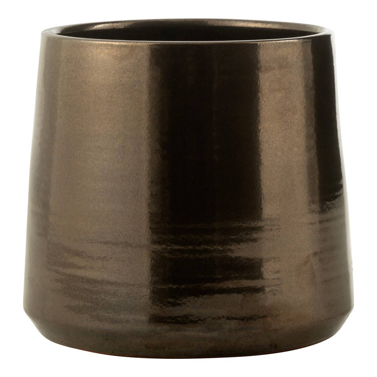 Cache-Pot en Terre Cuite "Terra" 28cm Or - Image 1