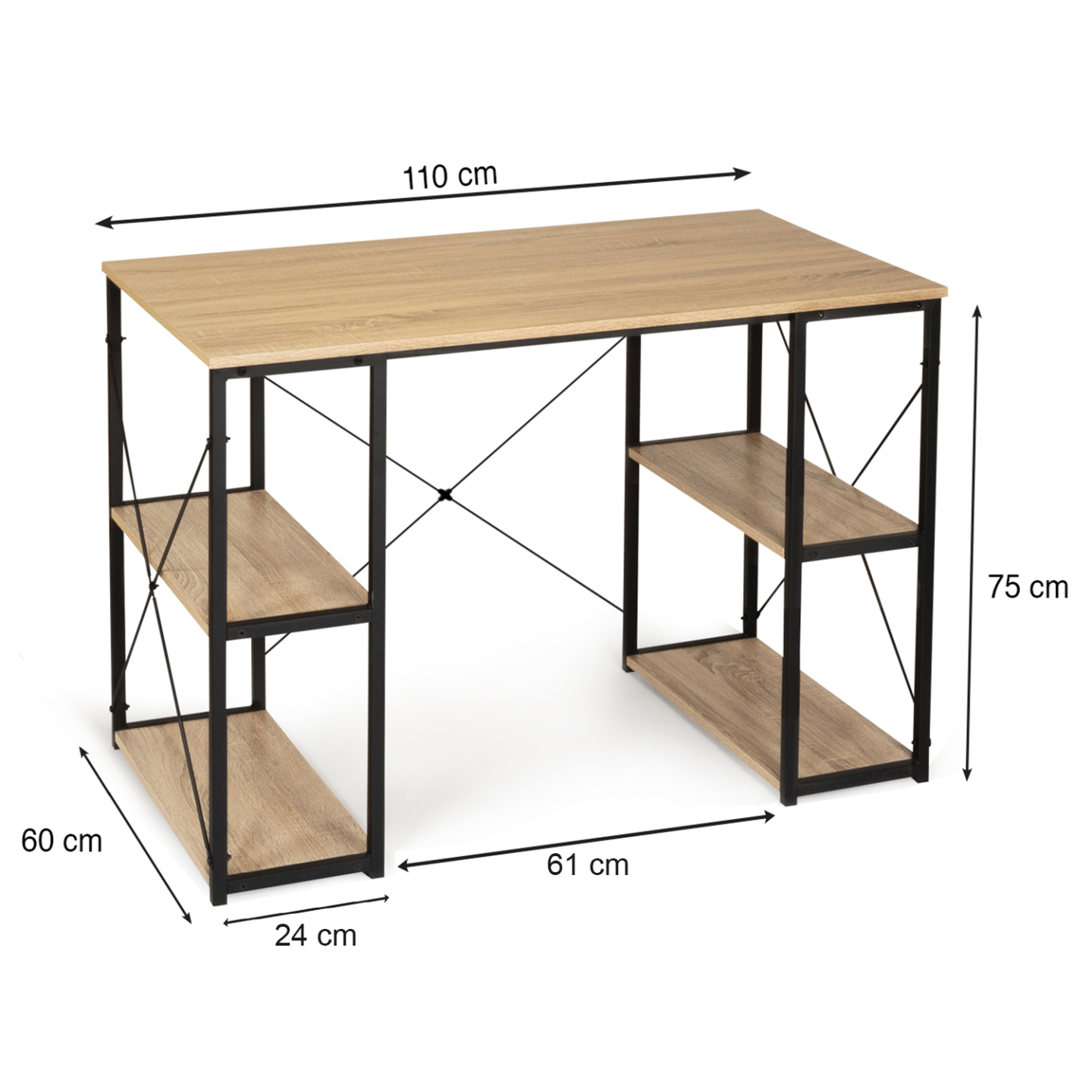 Bureau double DETROIT design industriel - Image 5