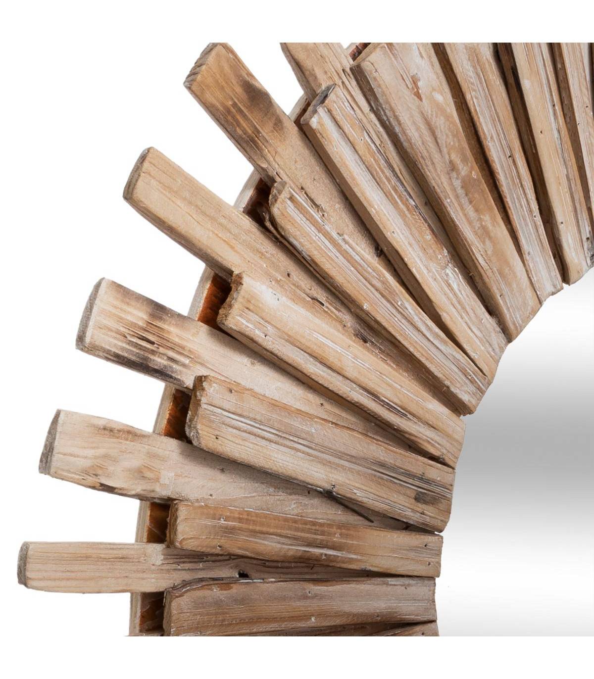 Grand Miroir mural en en Bois flotté D 88 cm - Imagen 2