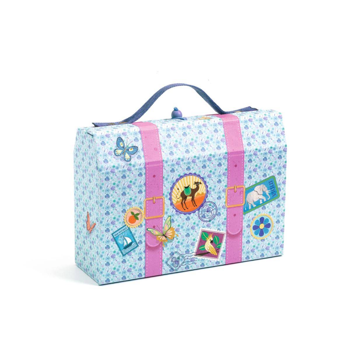 Valise papeterie Marie - les voyages - Djeco