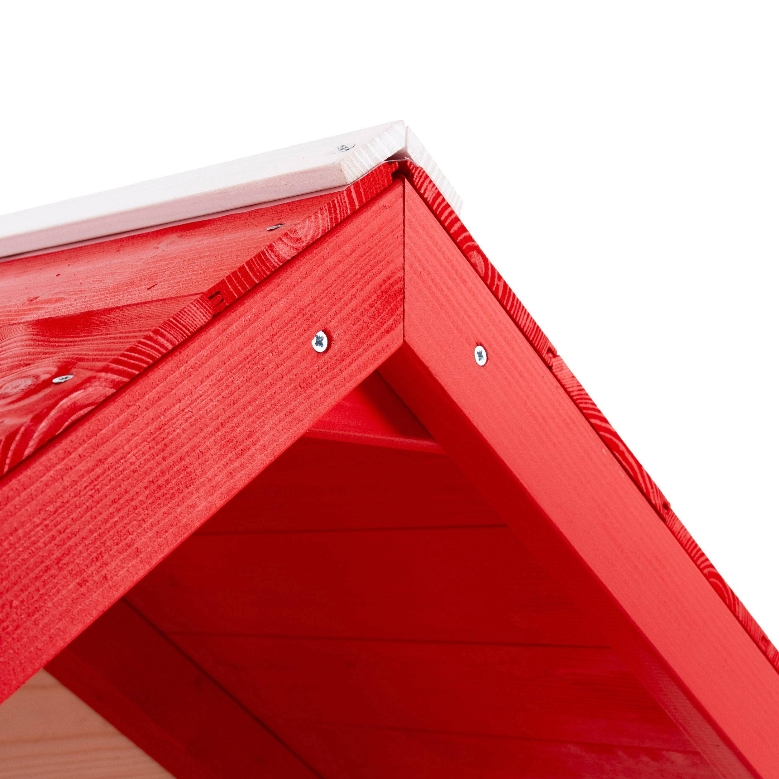 Maisonnette modulable sur pilotis avec balcon, glissière et deux balançoires COQUELICOT en bois FSC® - Image 5