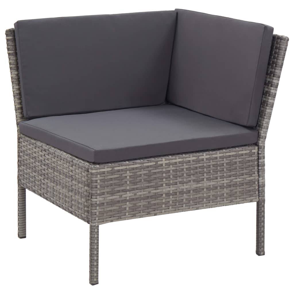 Vidaxl - Salon de jardin 8 pcs avec coussins résine tressée gris vidaXL 48954 - Imagen 8