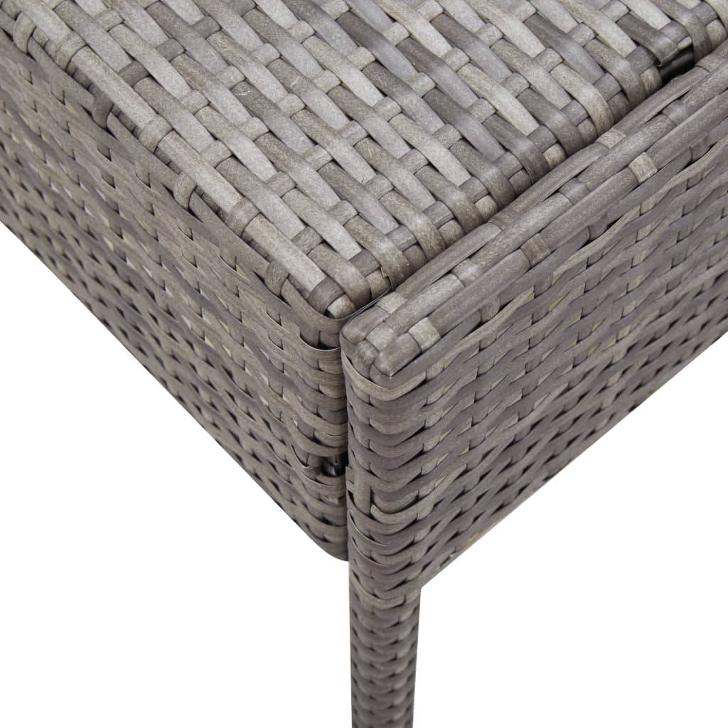 Vidaxl - Salon de jardin 8 pcs avec coussins résine tressée gris vidaXL 48954 - Imagen 5