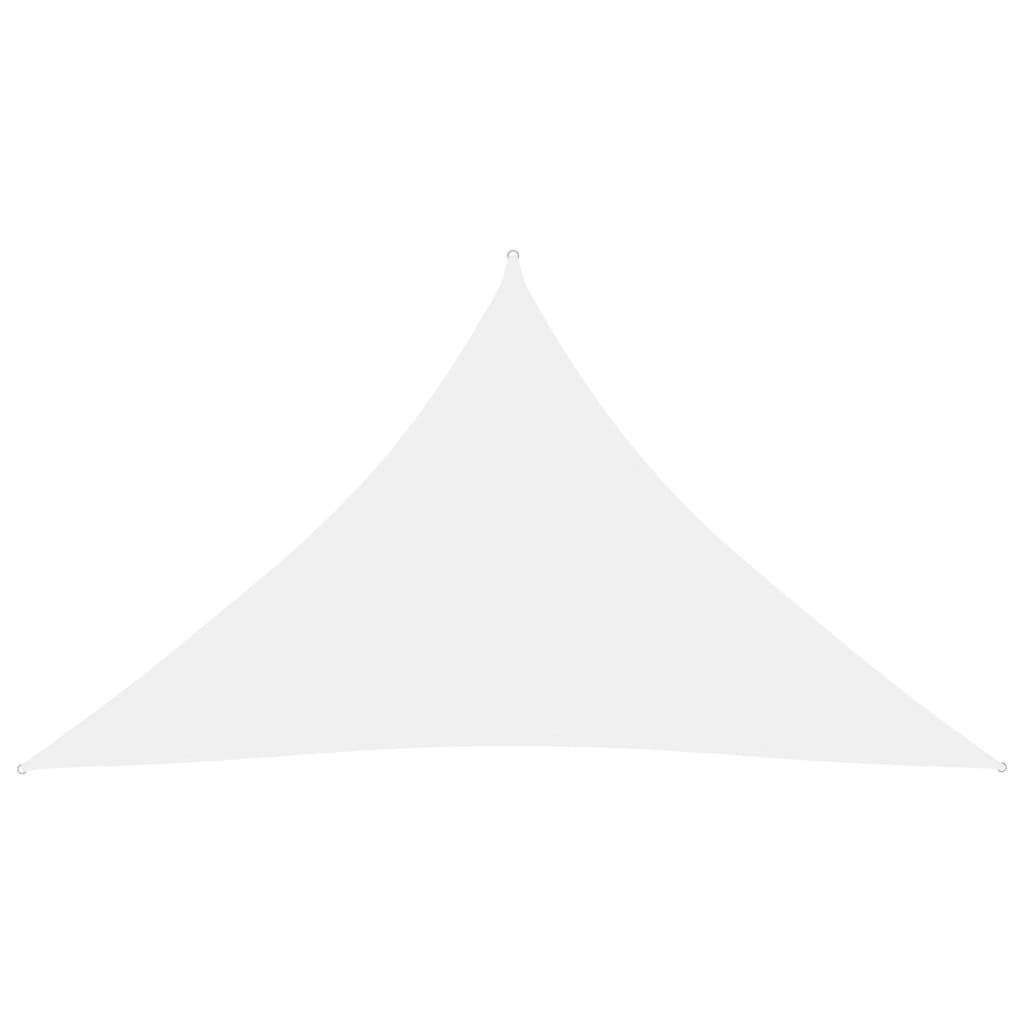 Helloshop26 - Voile d'ombrage parasol tissu oxford triangulaire 2,5 x 2,5 x 3,5 m blanc - Imagen 1