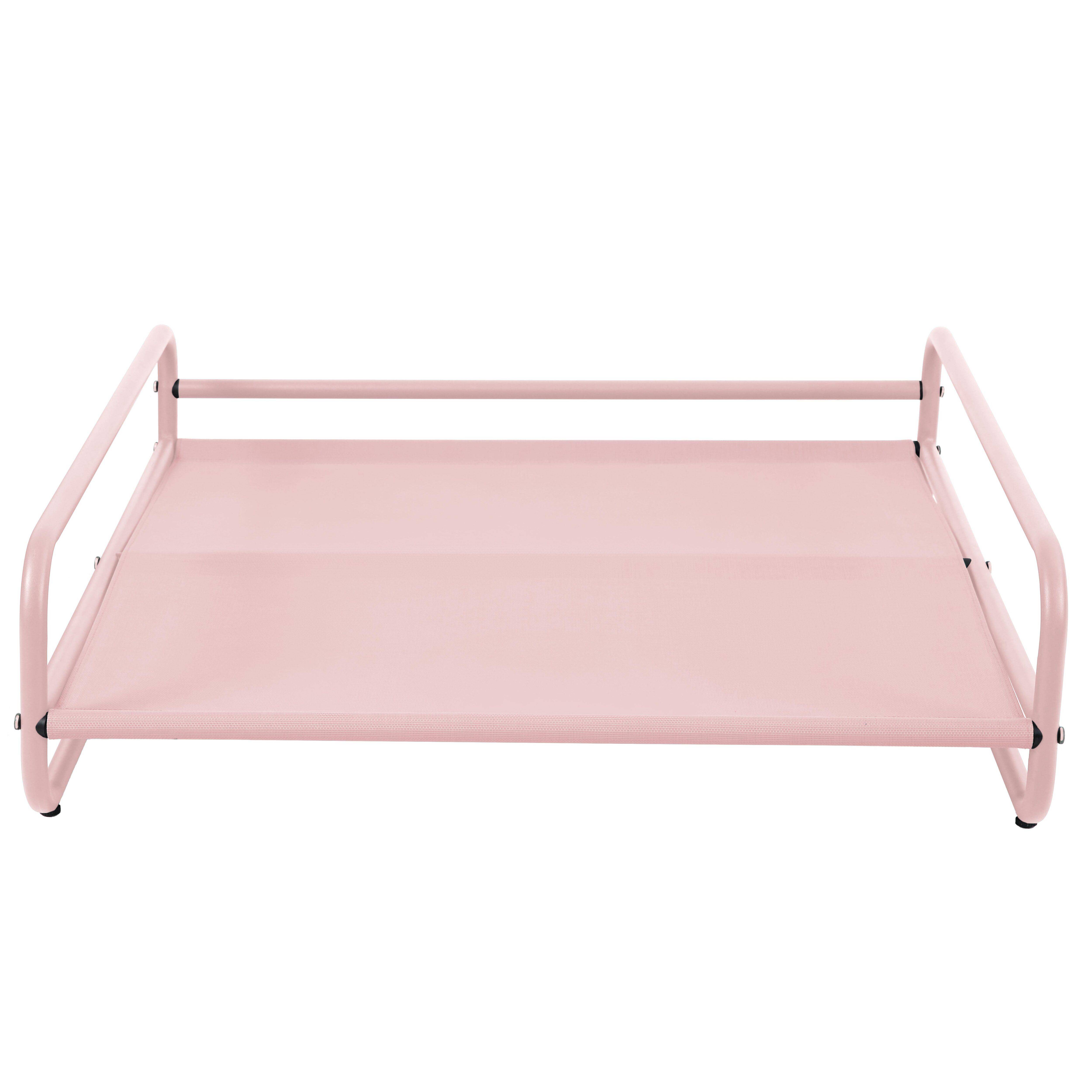 Oviala - Structure pour fauteuil et pouf de salon de jardin modulable rose Mixi - Oviala - Image 1