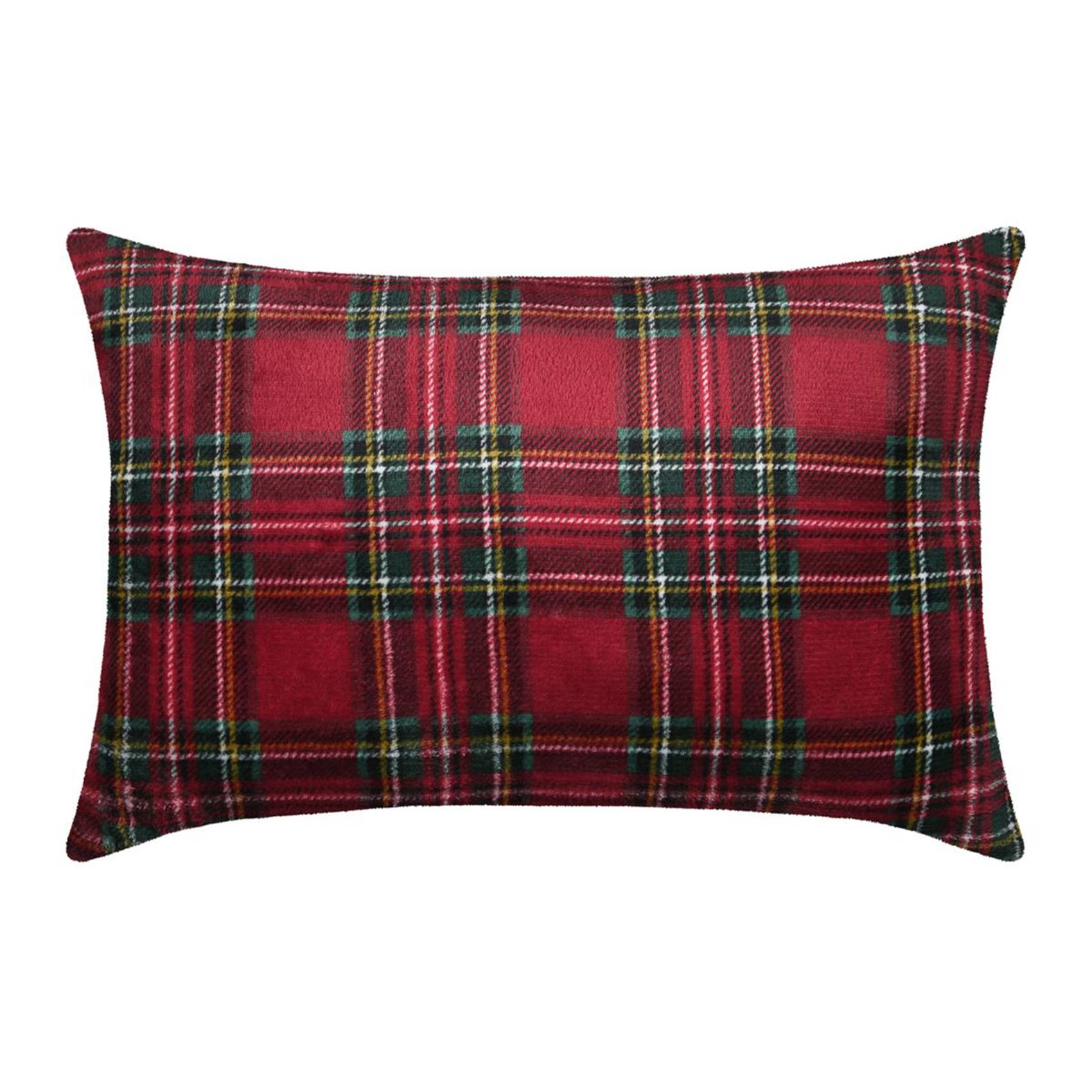 Lovely Casa - Coussin à carreaux écossais - LOVELY CASA - Polyester - Rouge - Image 1