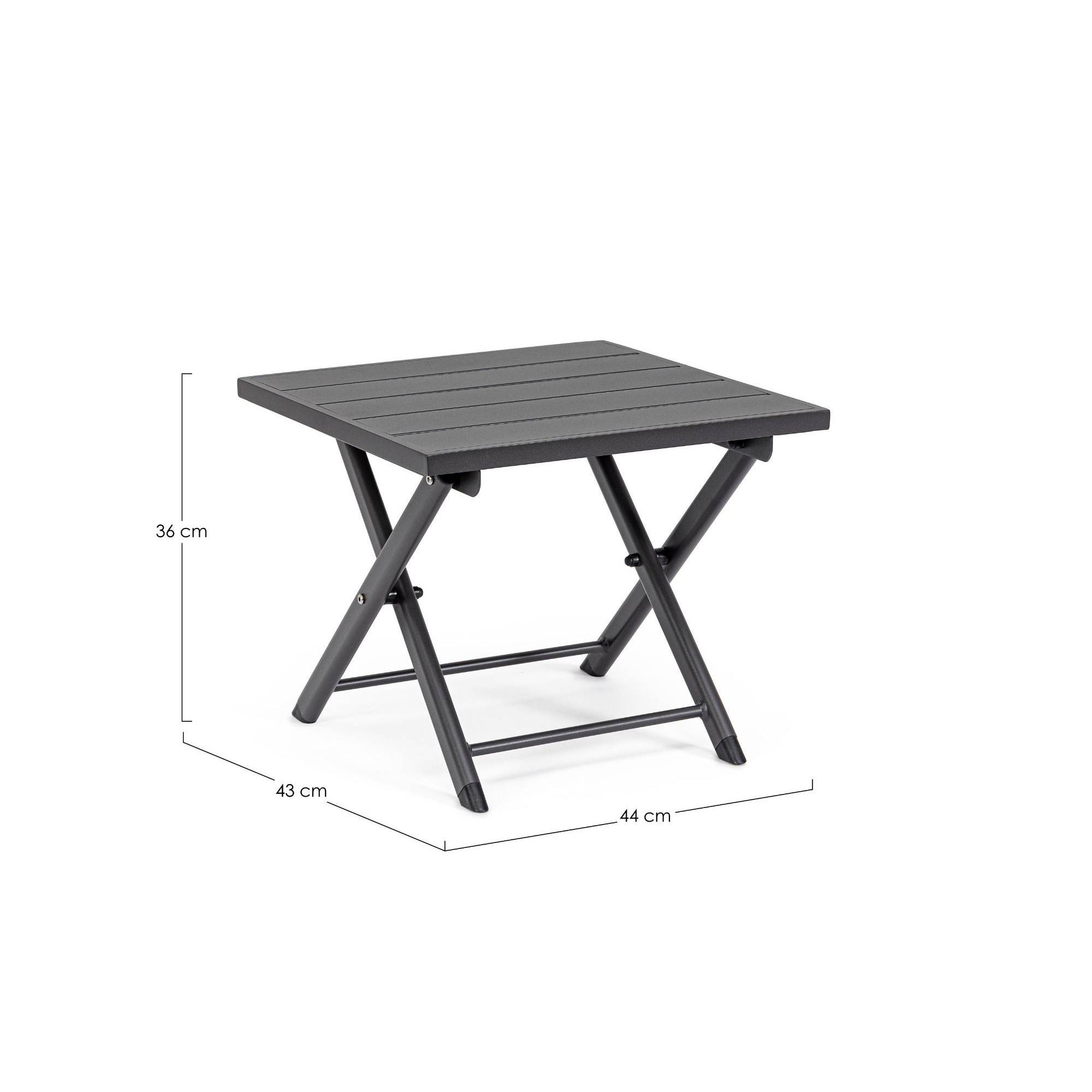 Autre - Table basse pliante de jardin en aluminium L44 - CABOURG - Imagen 6