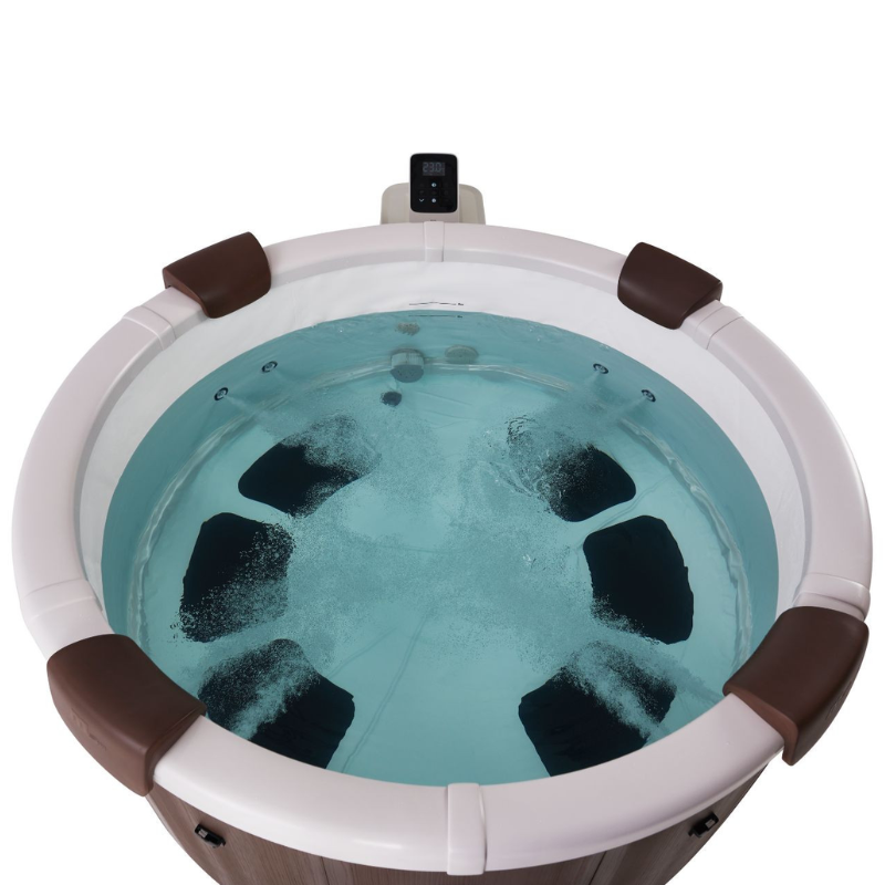 Spa 6 places semi rigide ROVA mSpa – spa extérieur jardin – bulles massantes – 180x180 cm - Image 4
