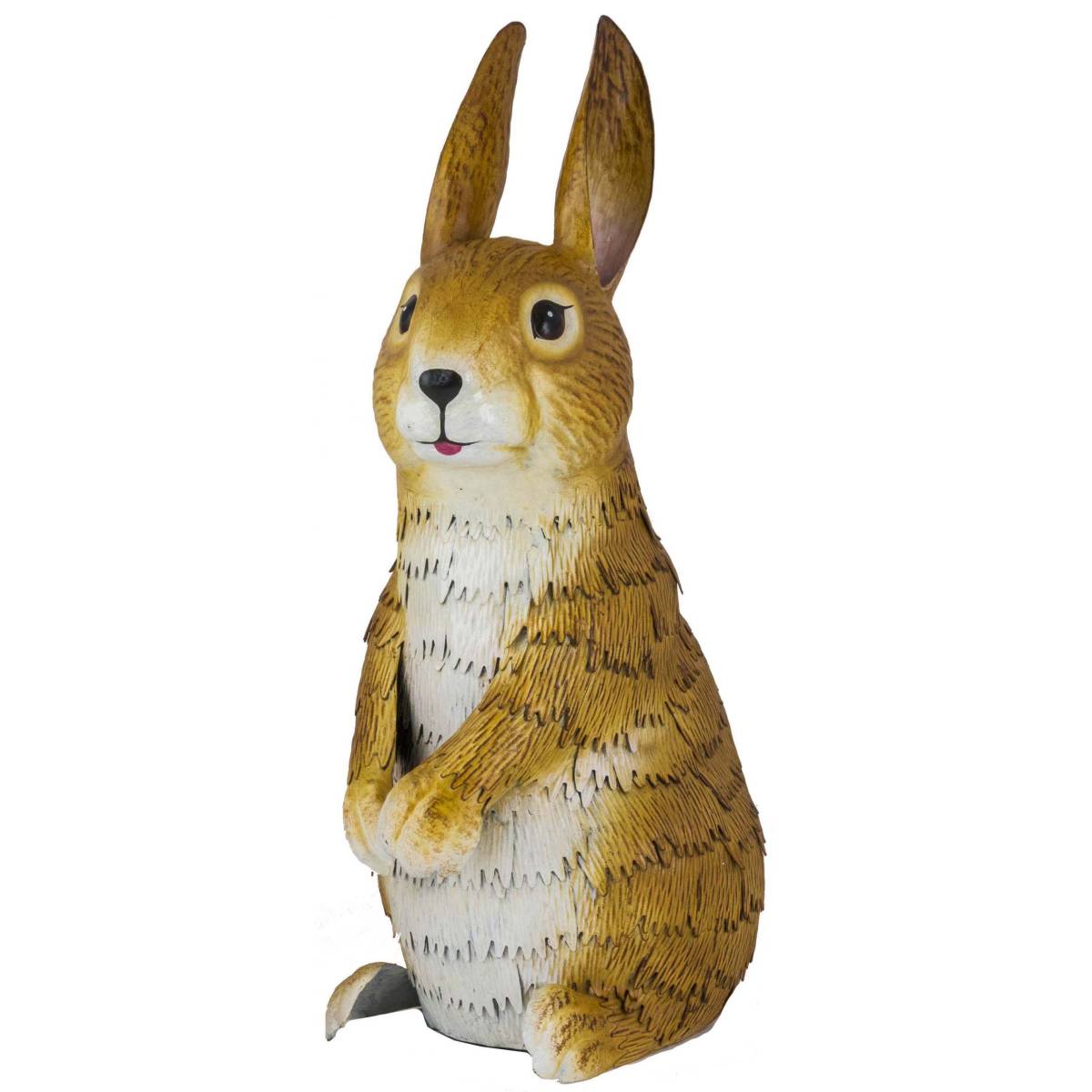 Fountasia - Lapin assis sur ses pattes arrières en métal 37 cm - Imagen 1