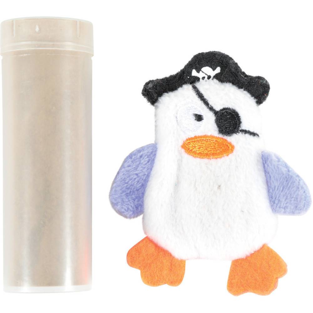 Zolux - Pirate blanc, taille 7 x 6 cm, avec catnip, Jouet chat - Imagen 1