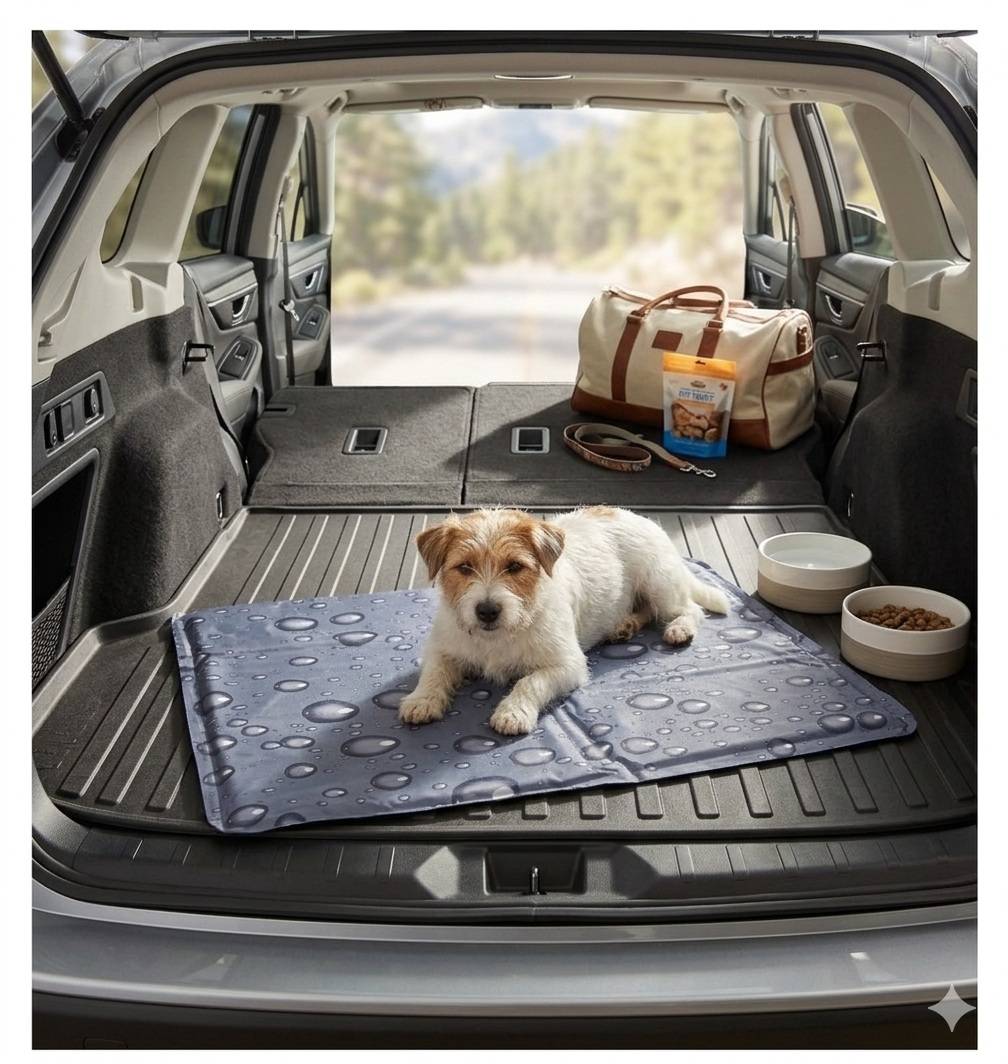 Tapis rafraîchissant pour chien 40 x 50 cm Fresk gris - Image 5