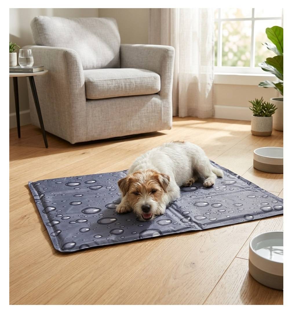 Tapis rafraîchissant pour chien 40 x 50 cm Fresk gris - Image 2