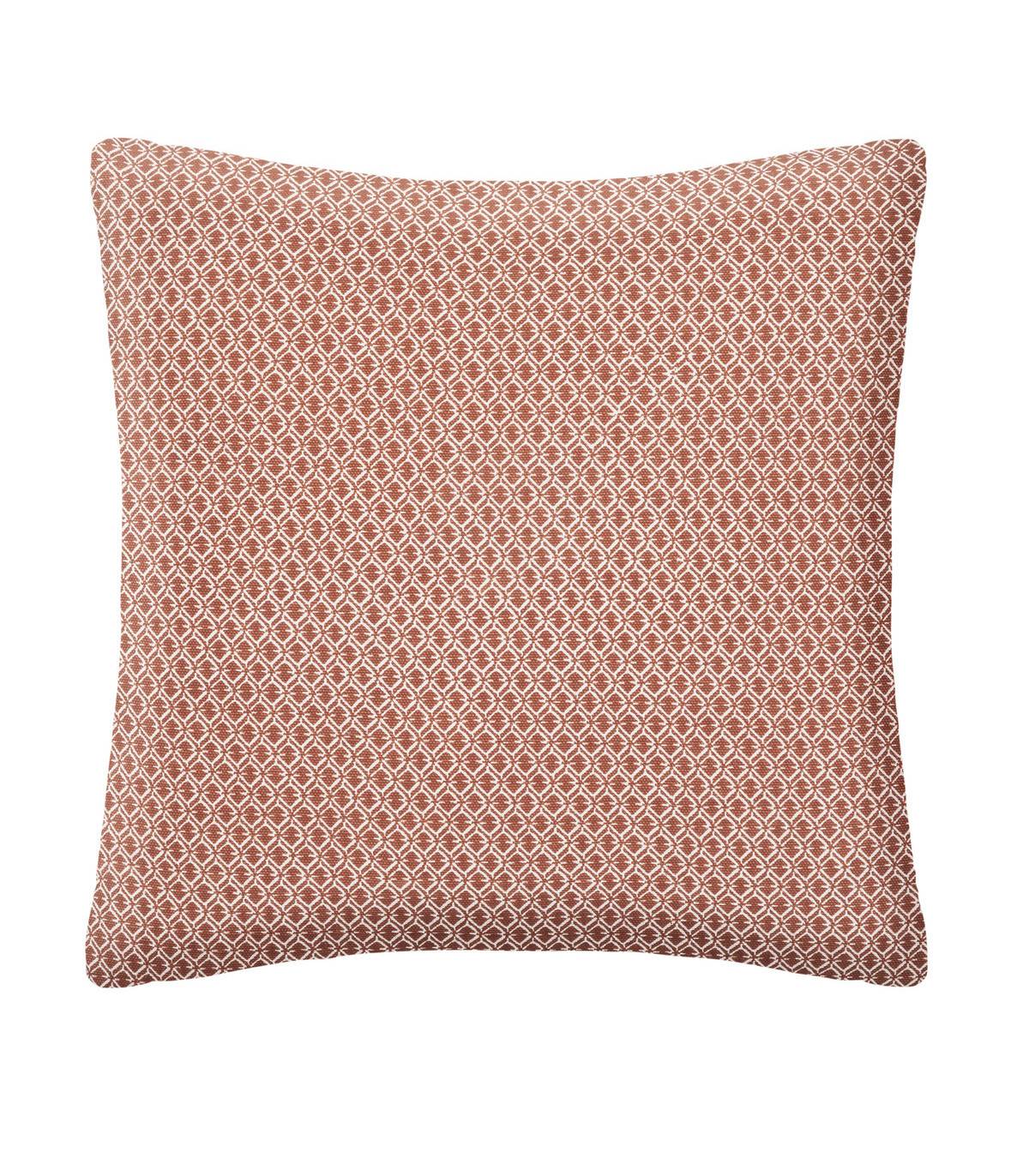 Atmosphera - Coussin décoratif déhoussable en Coton Terracotta Otto 38 x 38 cm - Imagen 1