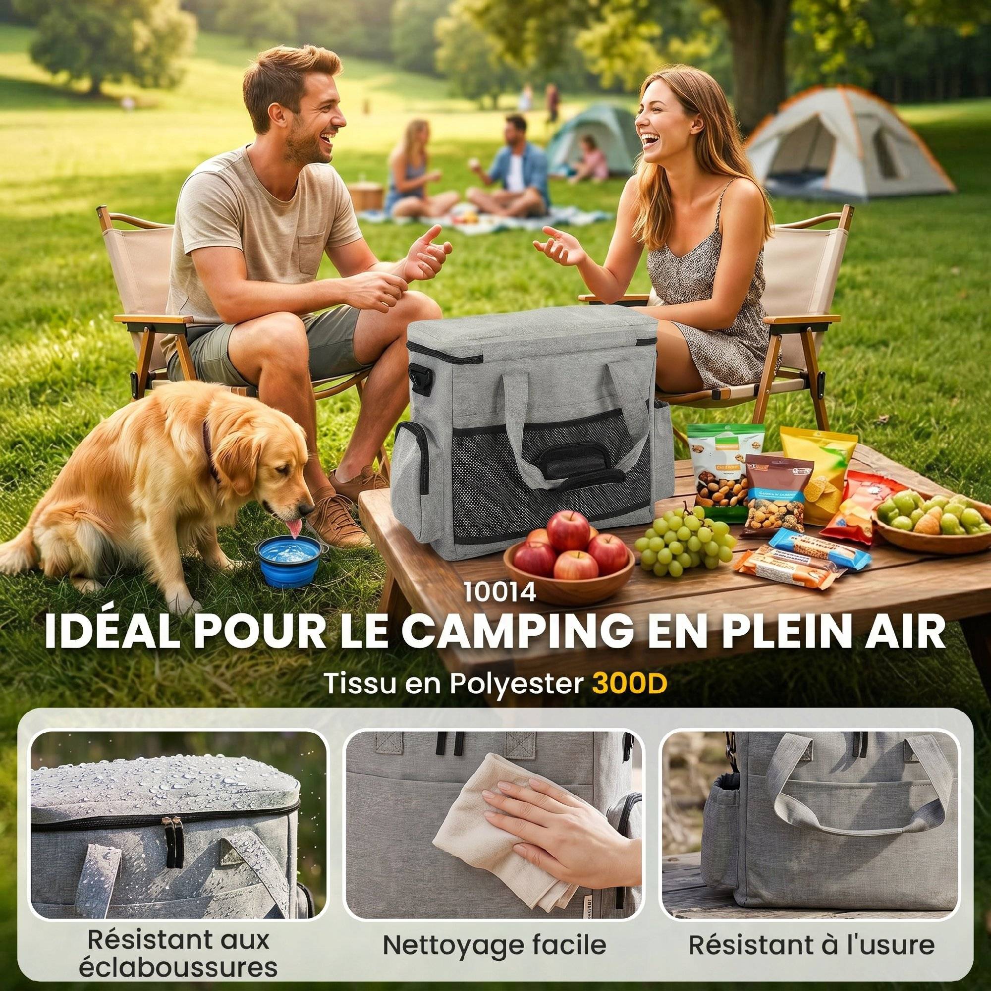 Sac de transport pour chien tissu cationique gris clair 38 x 17 x 35 cm - PANGIVO - Image 8