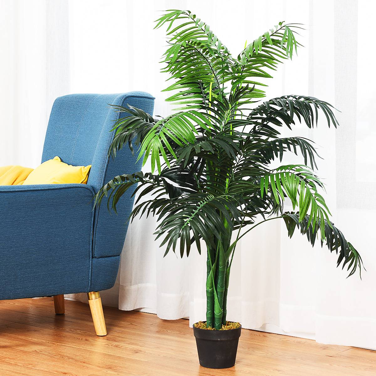 4 Pièces Fleur Artificielle Arbre Plante Intérieur Faux Bonsaï Faux Arbre Bureau Bibliothèque