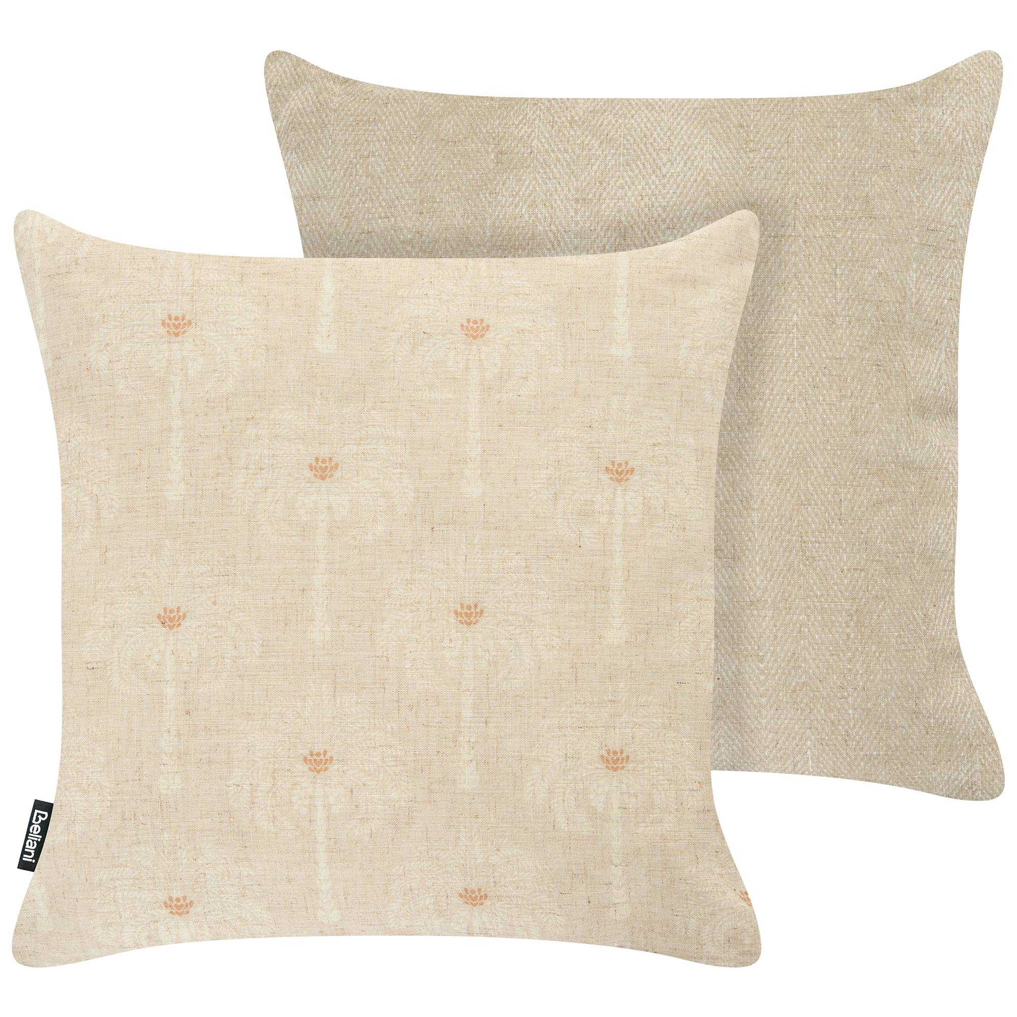 Beliani - Coussin d'extérieur Polyester Beige CALIA - 45x45x10- Beliani - Image 2