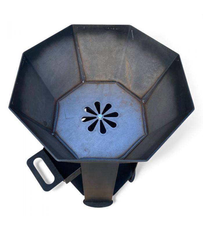 Braséro nu extérieur AKNOR, acier, thermolaqué, 60cm de diamètre - Jardin d'Acier RLD-AK-60 - Image 9