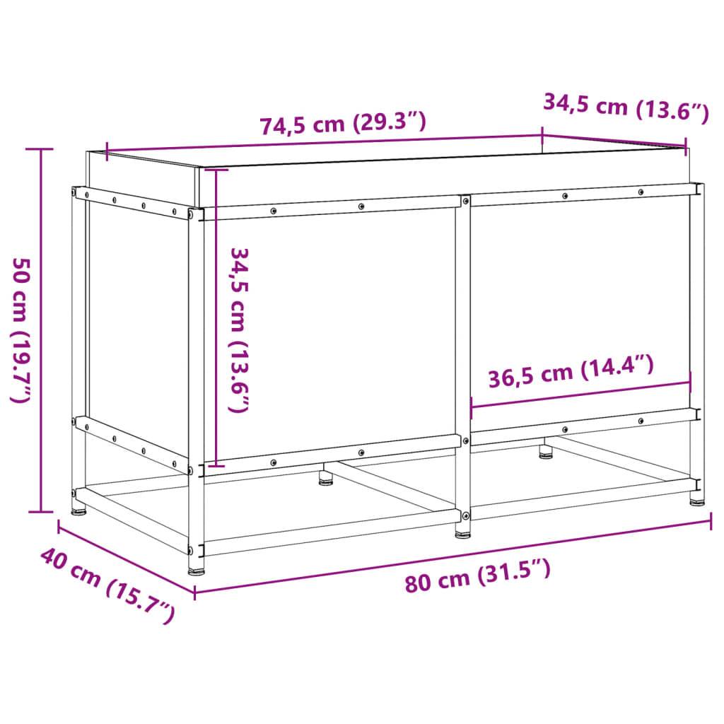 Maison Chic - Jardinière, Bac à fleurs, Pot de fleurs 80x40x50 cm bois de pin massif - Imagen 10