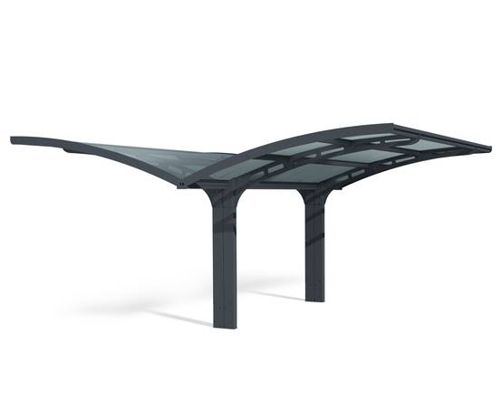 Canopia - Canopia Carport Double Arizona Wave 4,95 x 5,78 m Gris - Image 1