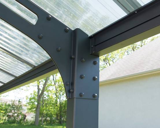 Canopia - Canopia Carport Double Arizona Wave 4,95 x 5,78 m Gris - Image 5
