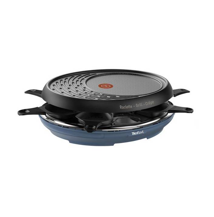 Appareil à raclette 8 personnes 1050w + gril + crêpière RE310401 Tefal