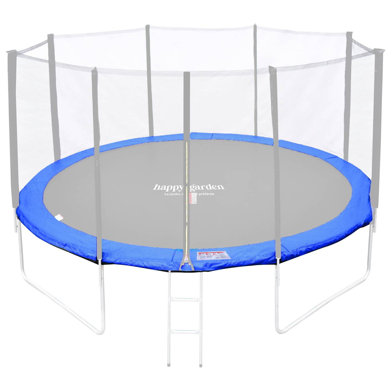 Happy Garden - Matelas de protection réversible pour trampoline Ø370cm PERTH - vert/bleu - HAPPY GARDEN - Imagen 6