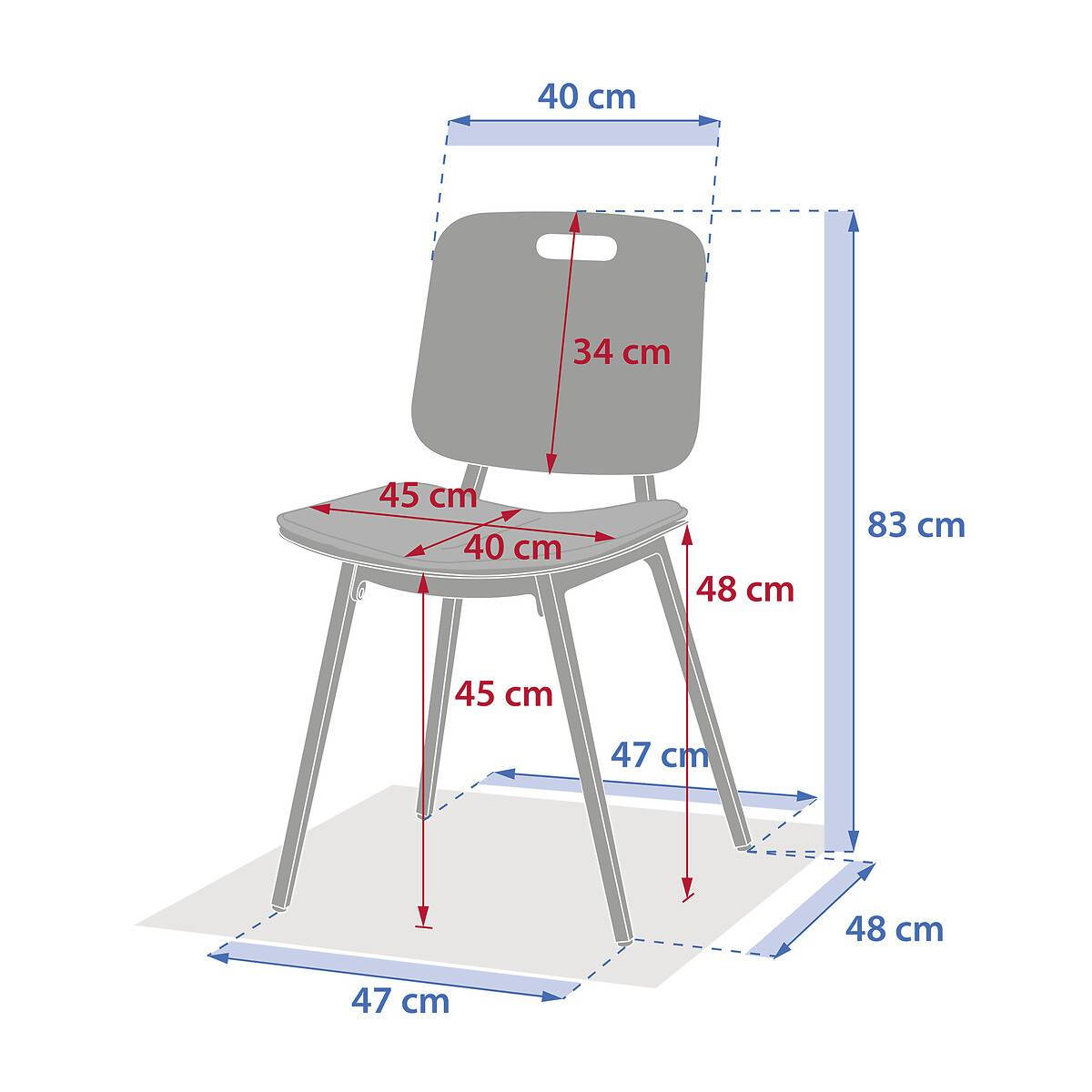 Hesperide - Lot de 2 chaises de jardin "Terzano" argile & beige aluminium Hespéride - Image 5
