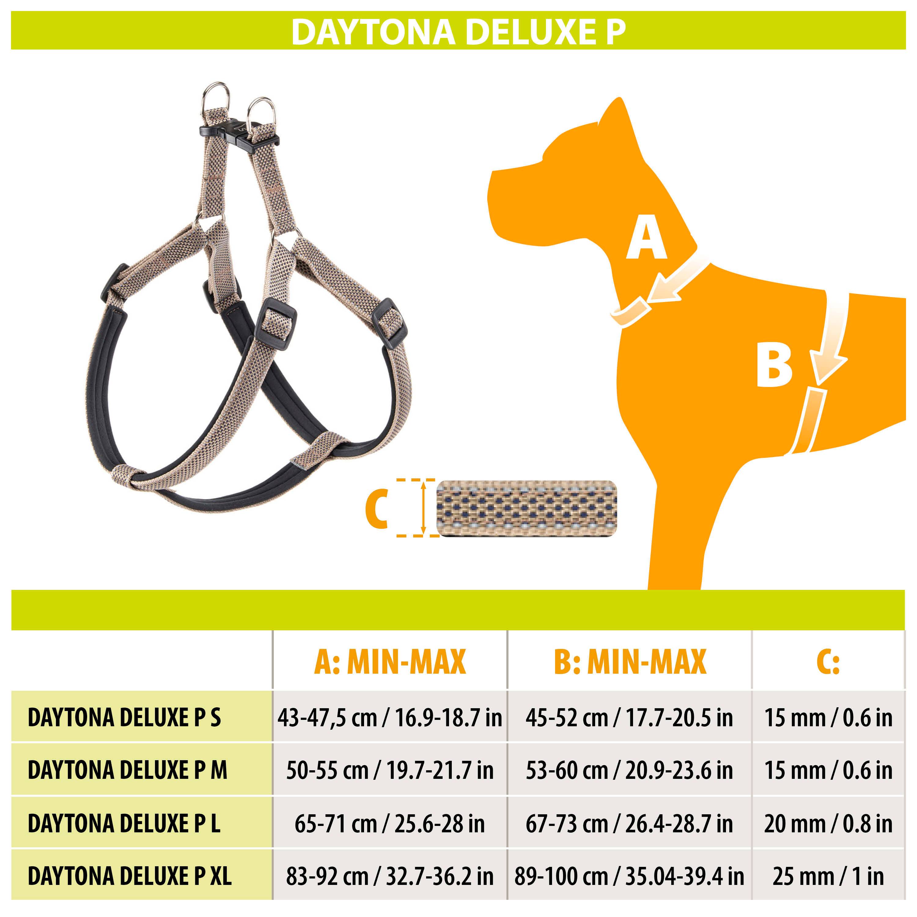 Ferplast - Harnais pour Chiens Taille Moyenne Réfléchissant DAYTONA DELUXE MEDIUM, Rembourré, Rouge-Noir - Imagen 2