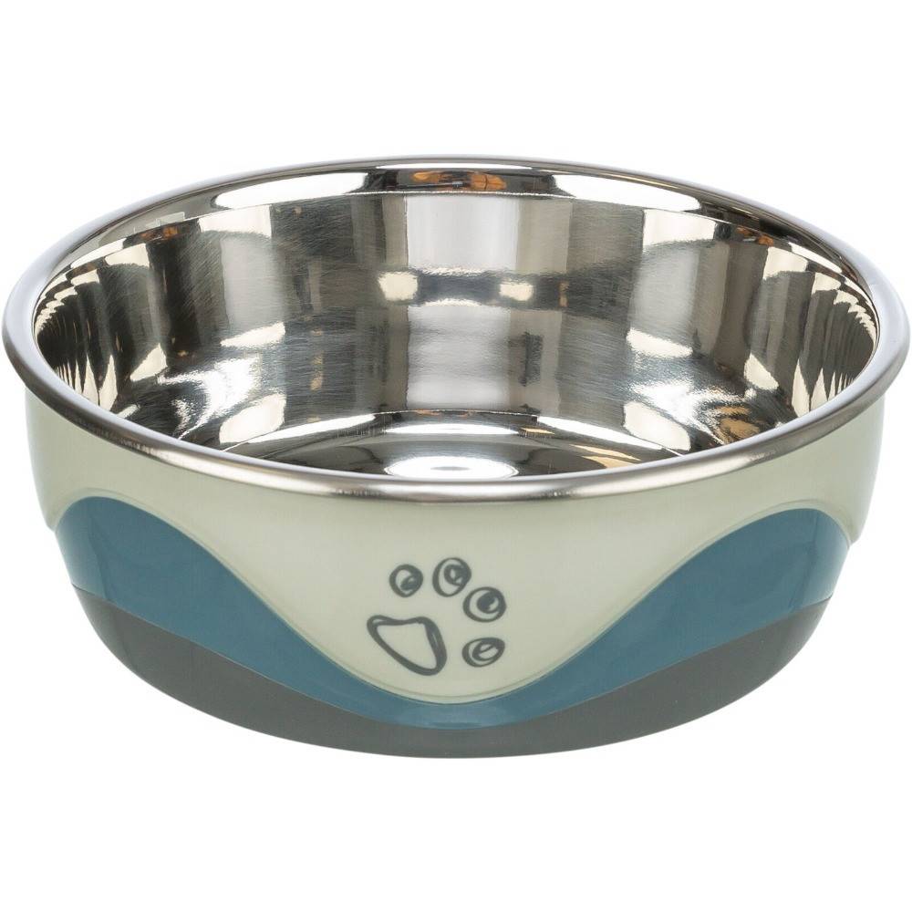 Trixie - Écuelle en acier avec silicone 0.75 L ø 17 cm avec motif pour chien ou chat - Imagen 2