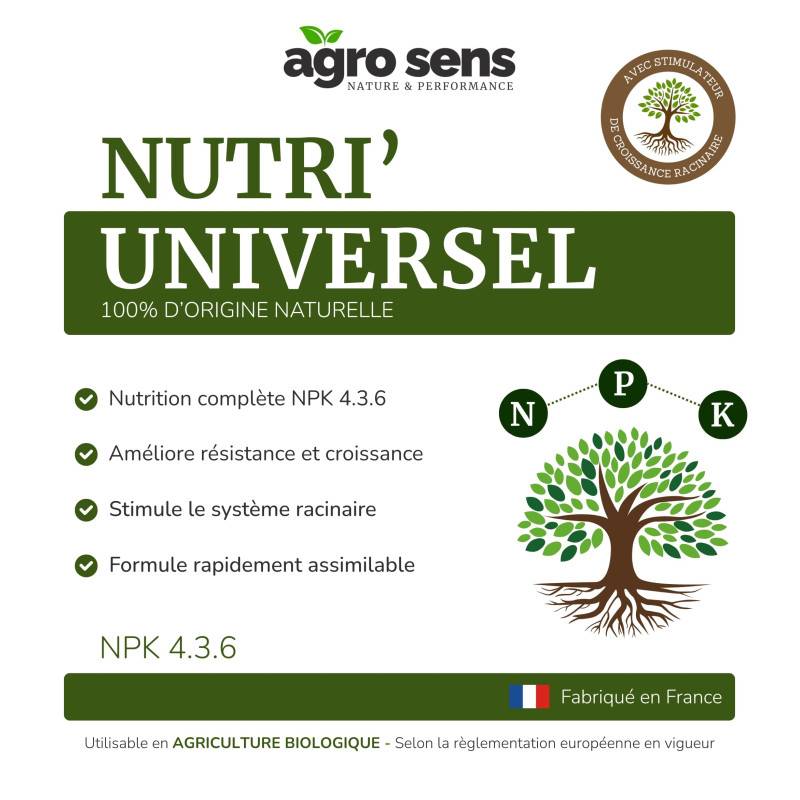 Nutri Universel - Engrais liquide universel - 1 litre (500 litres de préparation) - Image 4