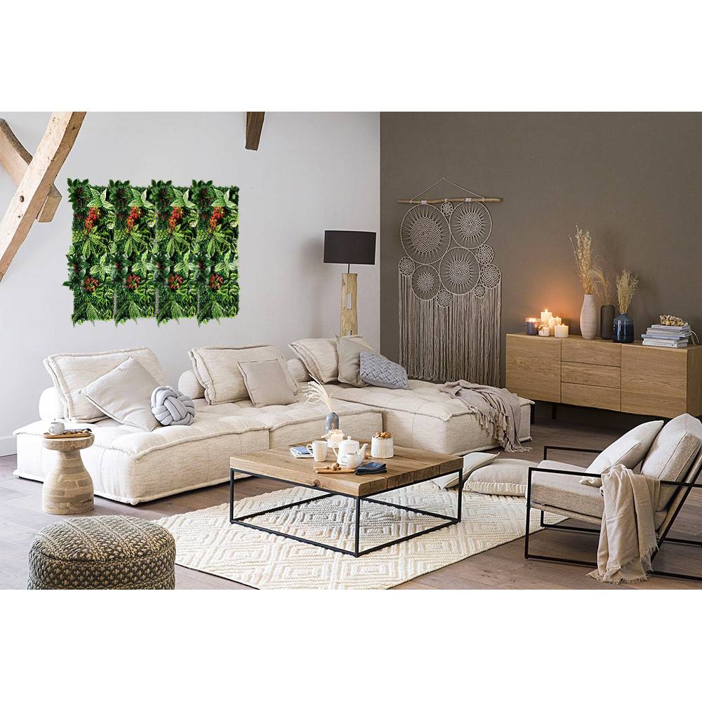 Panneau mural décoratif en plantes artificielles 40x121 cm - Imagen 3