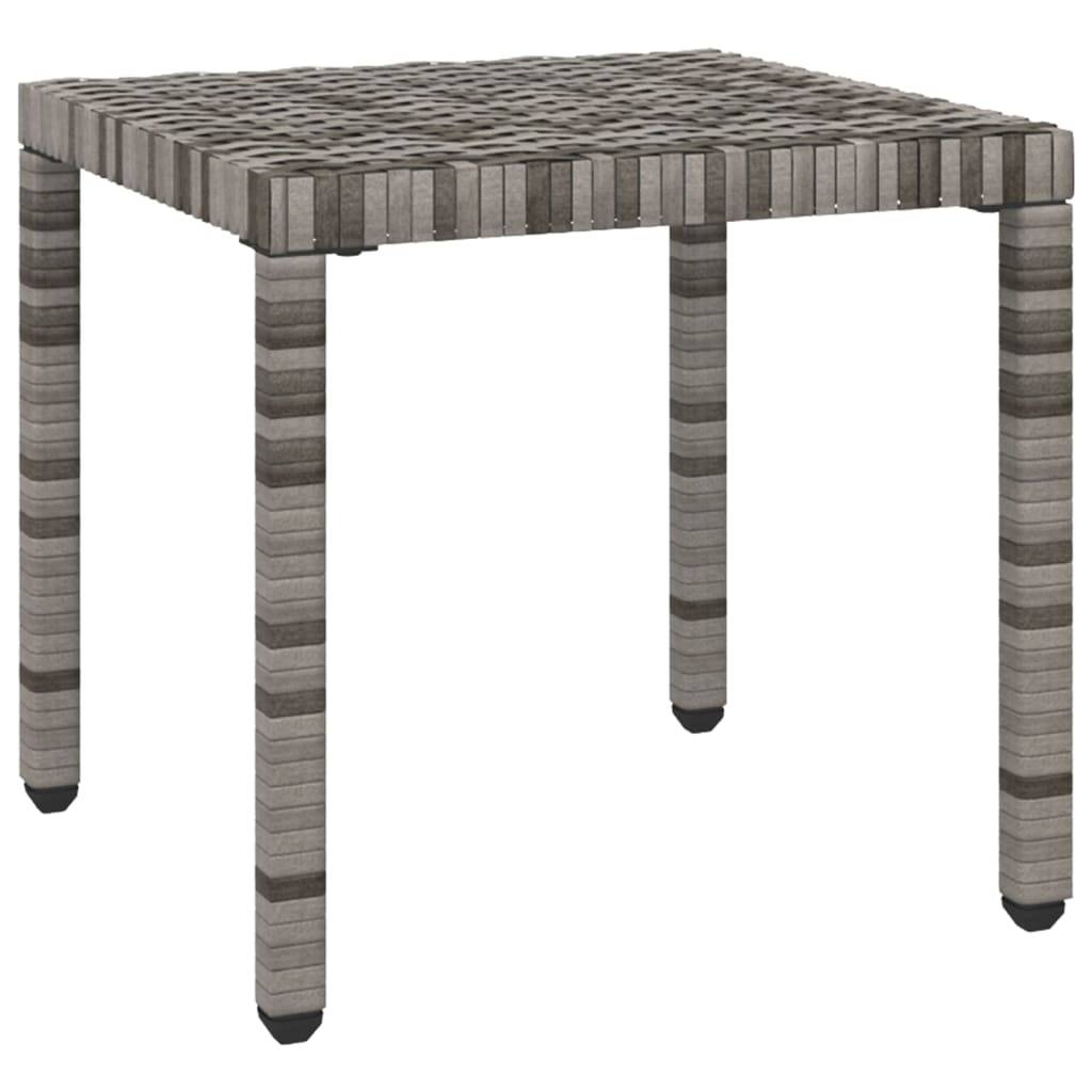Helloshop26 - Lot de 2 transats chaise longue bain de soleil lit de jardin terrasse meuble d'extérieur avec table résine tressée gris - Imagen 7