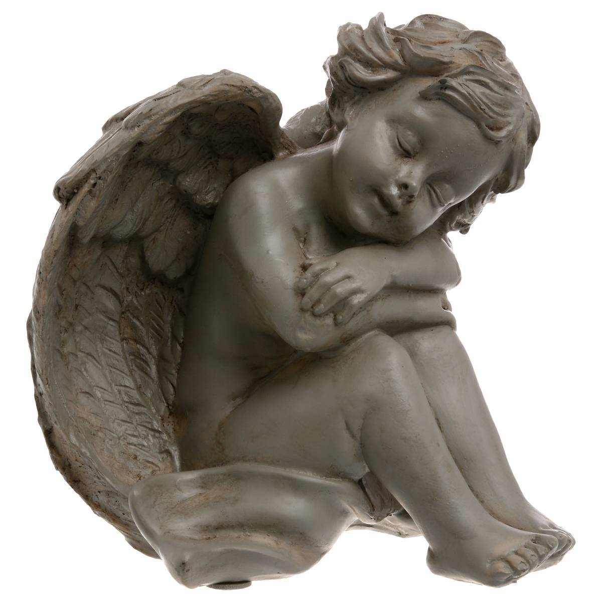 Atmosphera - Ange assis H.15,5cm résine - Atmosphera Créateur d'intérieur - Imagen 2