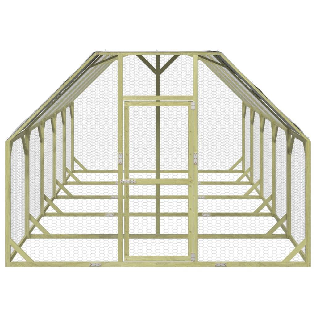 Vidaxl - Poulailler 268x500x190 cm Bois de pin massif imprégné vidaXL 3102991 - Imagen 8